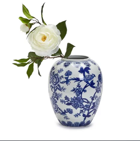 10" Blue and White Vase Set Of 2 By Tozai Home