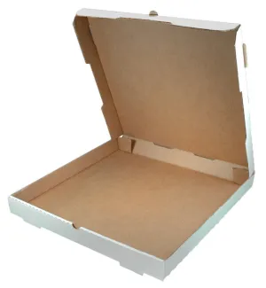 18" Plain White Pizza Boxes 50/Bundle