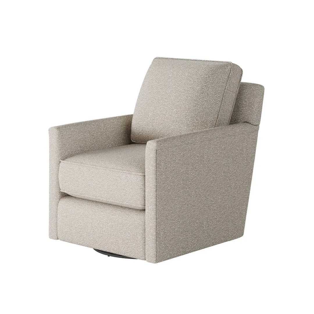 21-02G-C Transitional Swivel Glider Chair - Stylish Comfort with Reversible Cushions & Durable Fabric