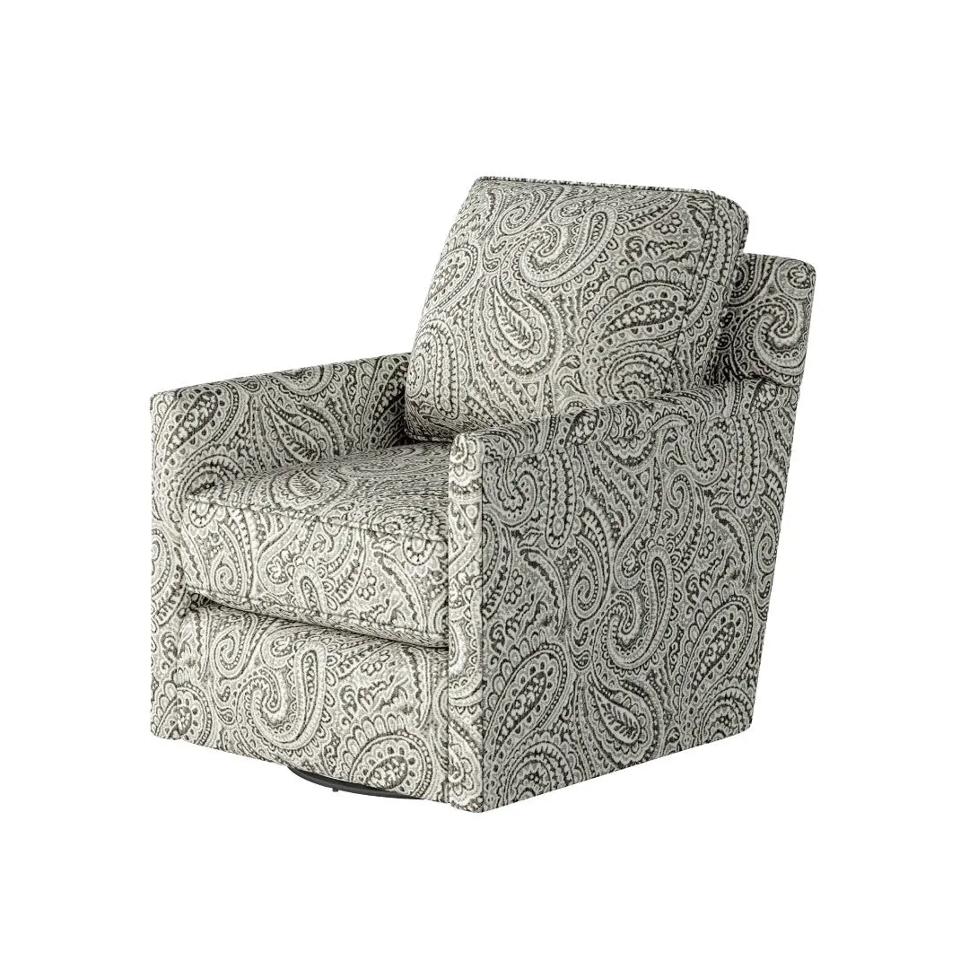 21-02G-C Transitional Swivel Glider Chair - Stylish Comfort with Reversible Cushions & Durable Fabric