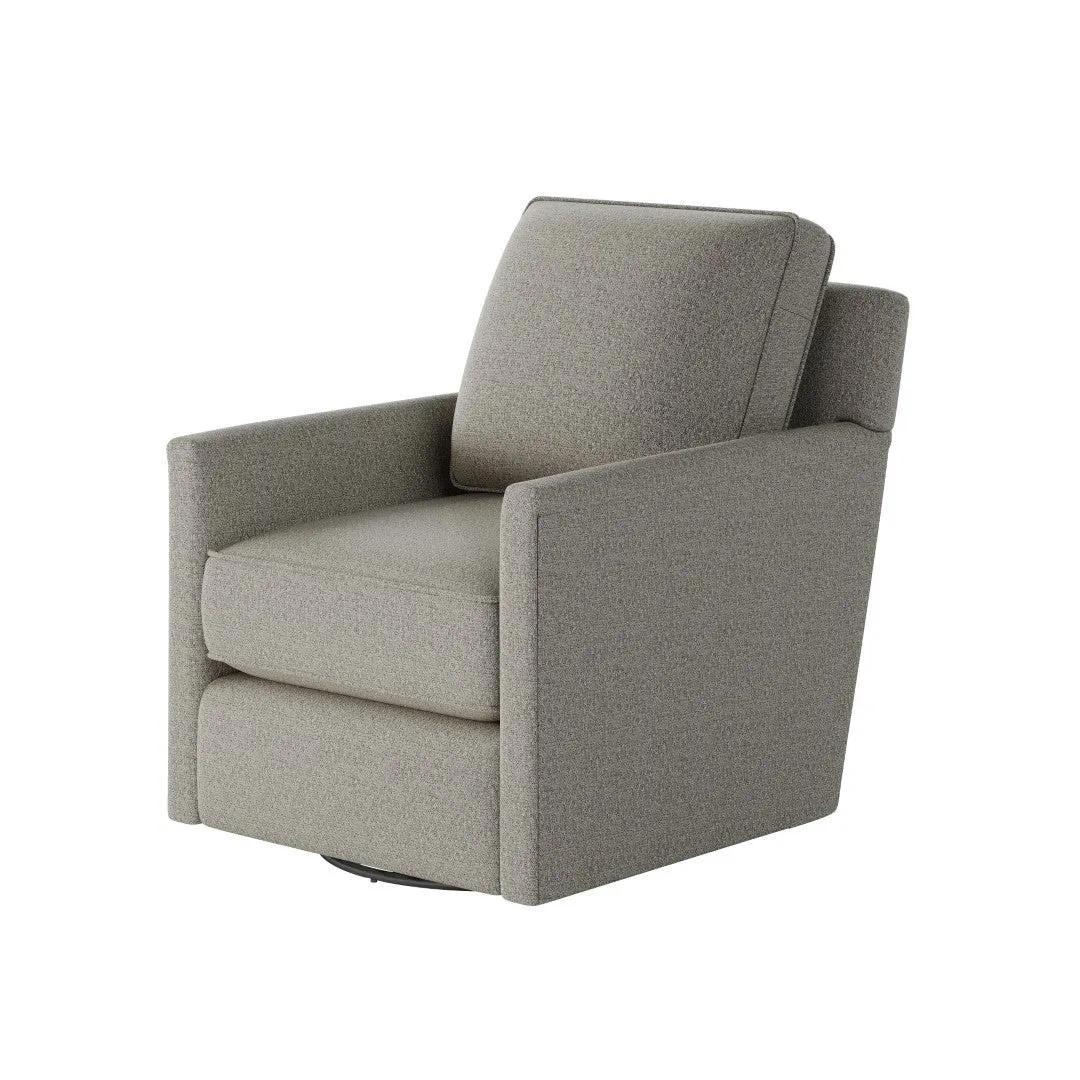 21-02G-C Transitional Swivel Glider Chair - Stylish Comfort with Reversible Cushions & Durable Fabric