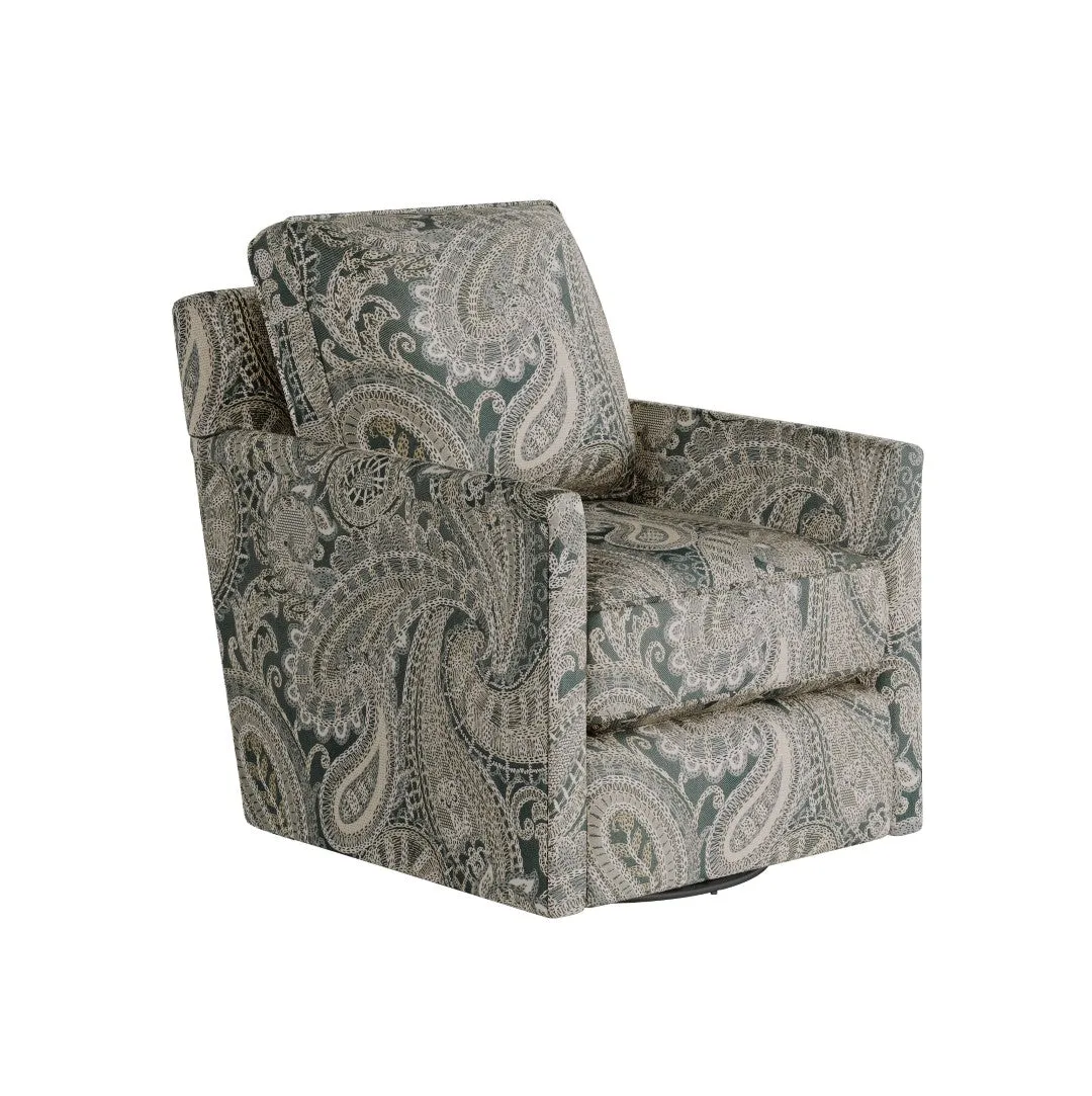 21-02G-C Transitional Swivel Glider Chair - Stylish Comfort with Reversible Cushions & Durable Fabric