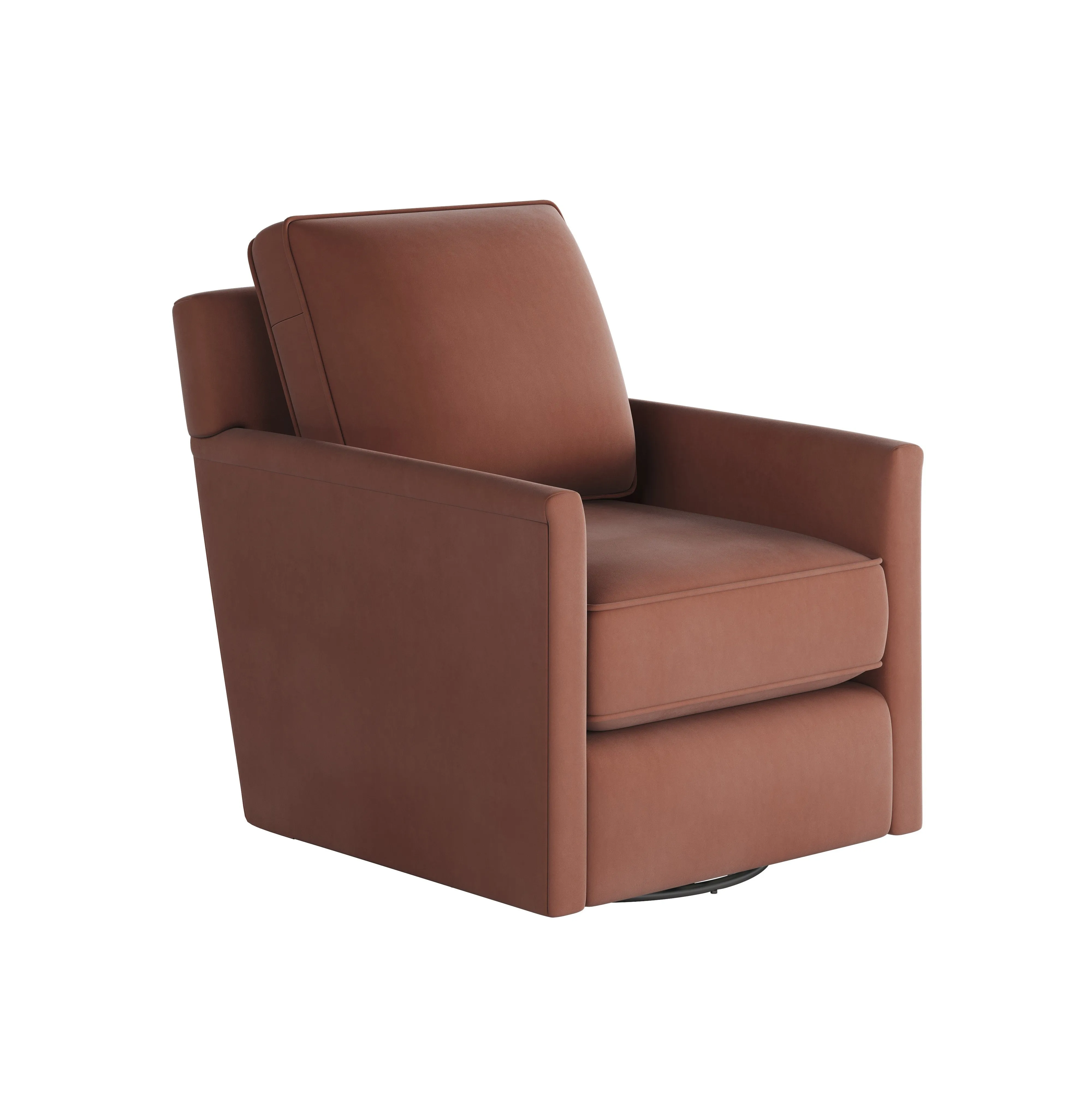 21-02G-C Transitional Swivel Glider Chair - Stylish Comfort with Reversible Cushions & Durable Fabric