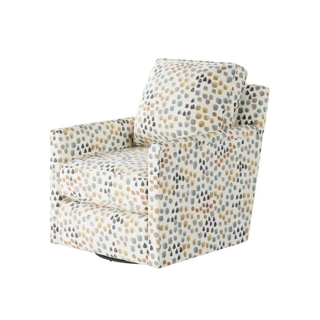 21-02G-C Transitional Swivel Glider Chair - Stylish Comfort with Reversible Cushions & Durable Fabric