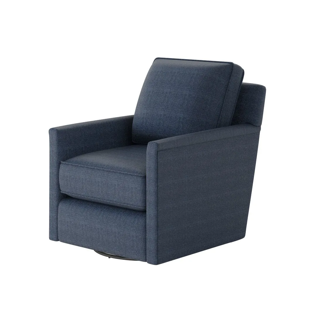 21-02G-C Transitional Swivel Glider Chair - Stylish Comfort with Reversible Cushions & Durable Fabric