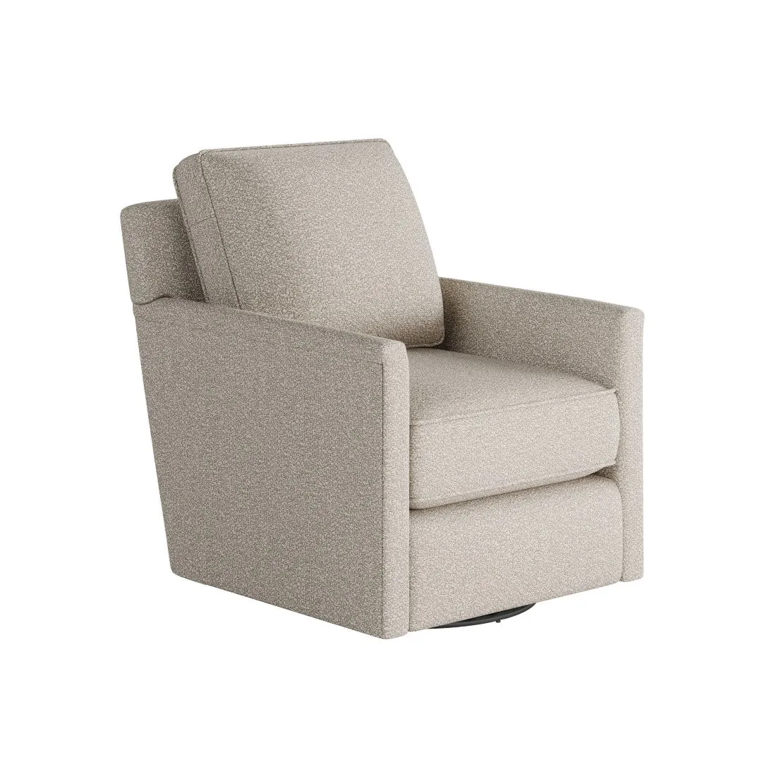 21-02G-C Transitional Swivel Glider Chair - Stylish Comfort with Reversible Cushions & Durable Fabric