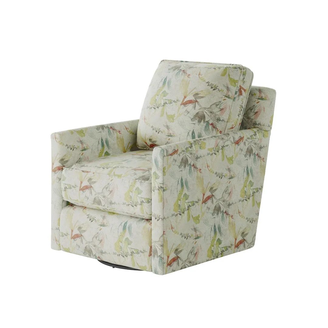 21-02G-C Transitional Swivel Glider Chair - Stylish Comfort with Reversible Cushions & Durable Fabric