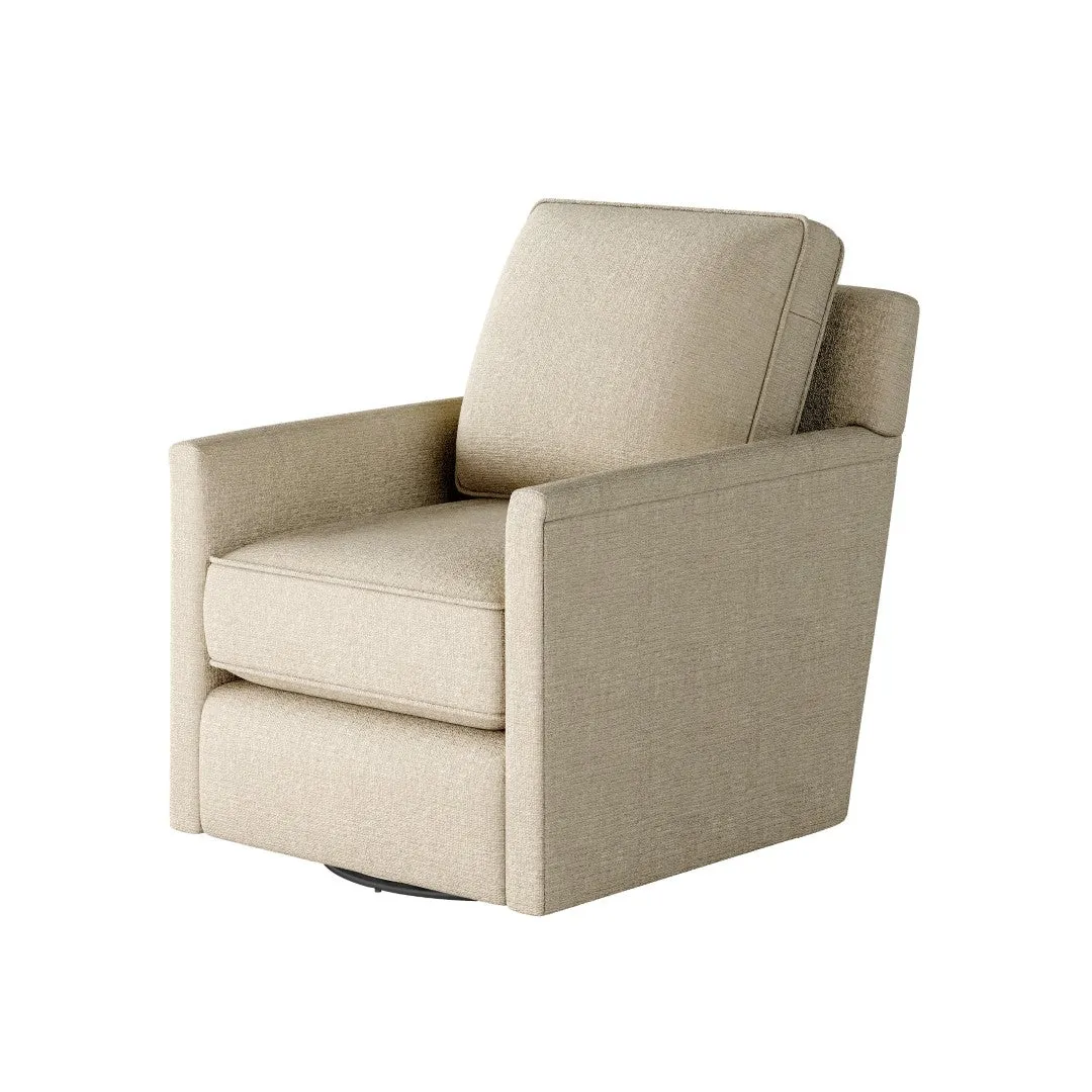 21-02G-C Transitional Swivel Glider Chair - Stylish Comfort with Reversible Cushions & Durable Fabric