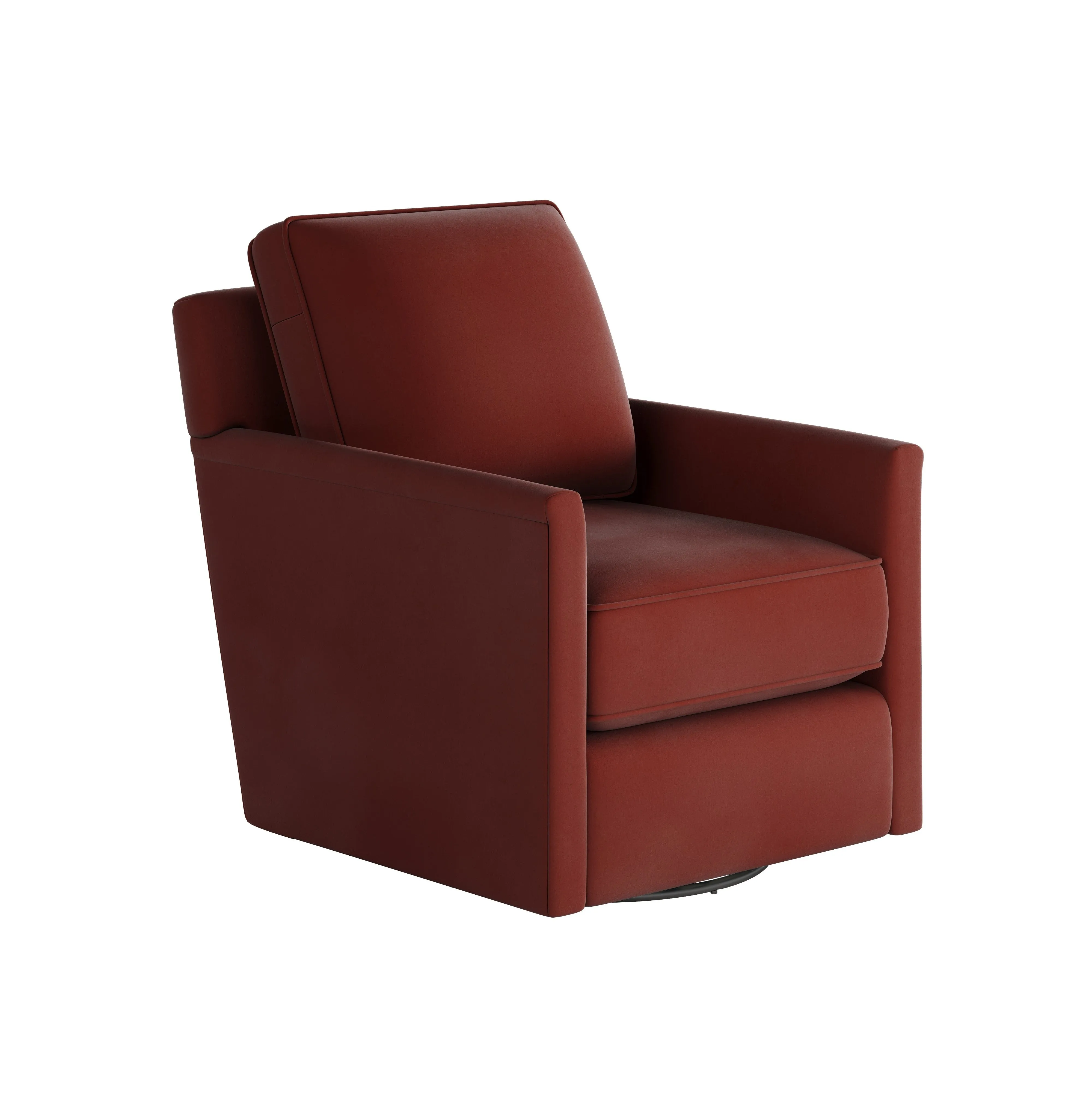 21-02G-C Transitional Swivel Glider Chair - Stylish Comfort with Reversible Cushions & Durable Fabric