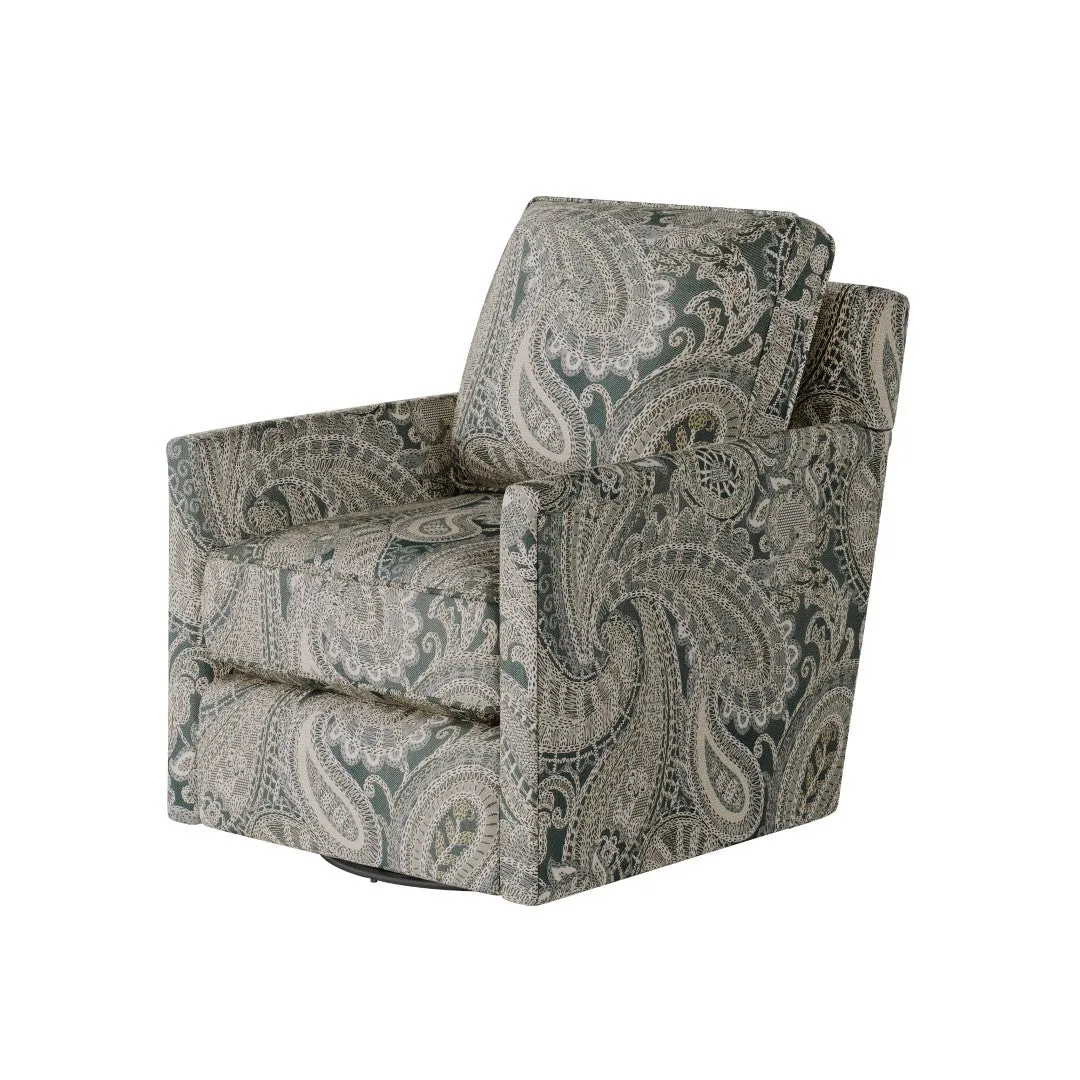 21-02G-C Transitional Swivel Glider Chair - Stylish Comfort with Reversible Cushions & Durable Fabric