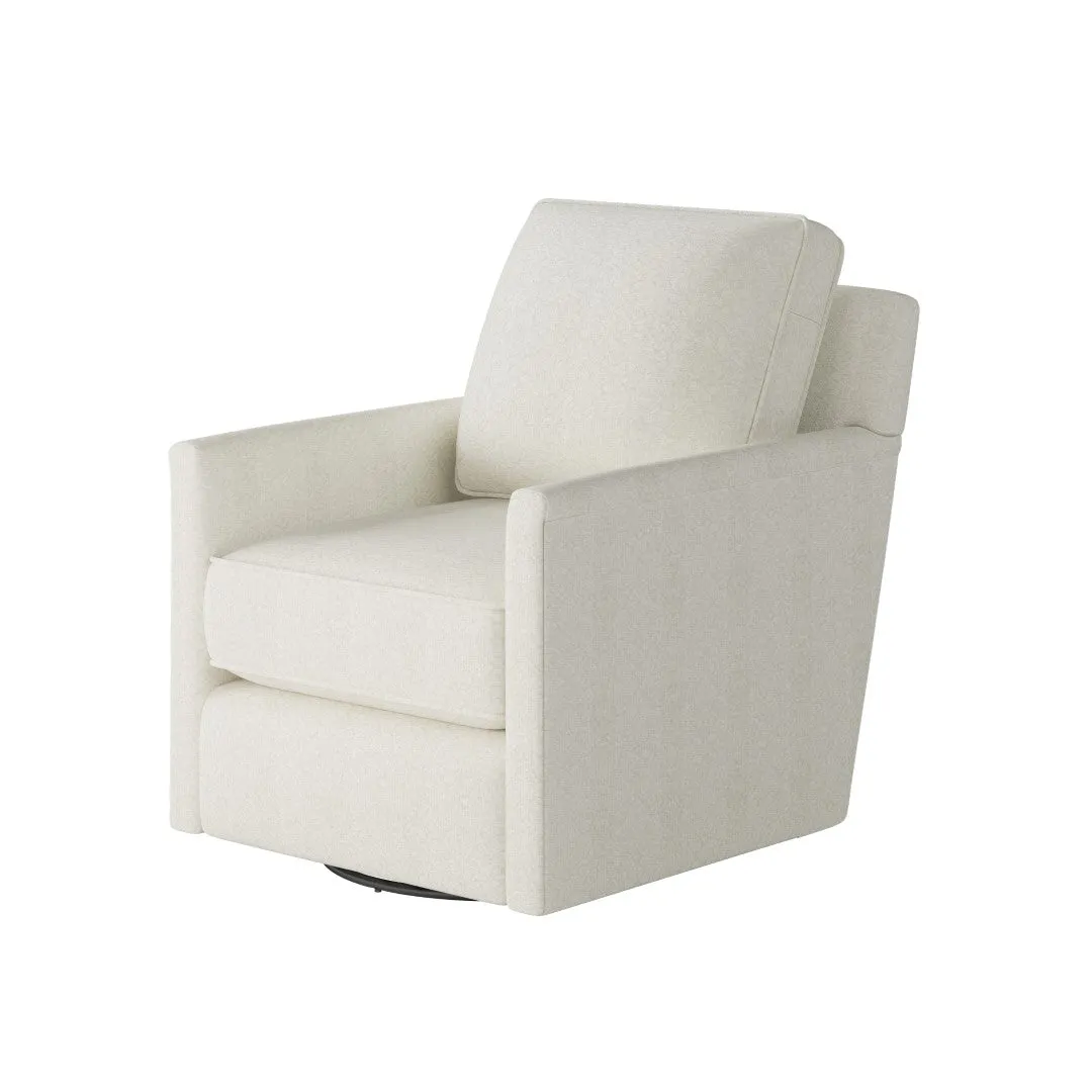 21-02G-C Transitional Swivel Glider Chair - Stylish Comfort with Reversible Cushions & Durable Fabric