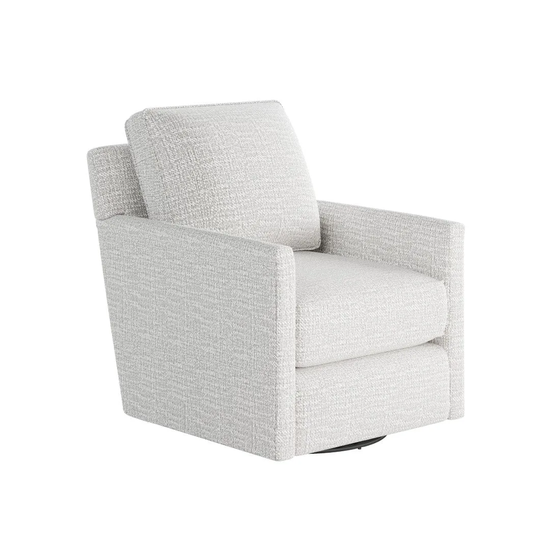 21-02G-C Transitional Swivel Glider Chair - Stylish Comfort with Reversible Cushions & Durable Fabric