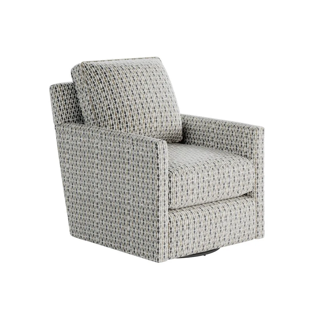 21-02G-C Transitional Swivel Glider Chair - Stylish Comfort with Reversible Cushions & Durable Fabric