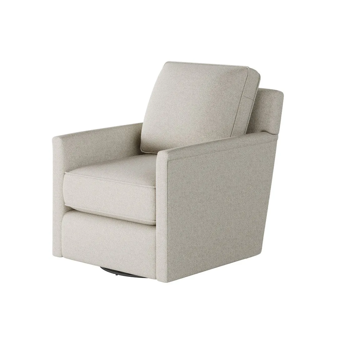 21-02G-C Transitional Swivel Glider Chair - Stylish Comfort with Reversible Cushions & Durable Fabric