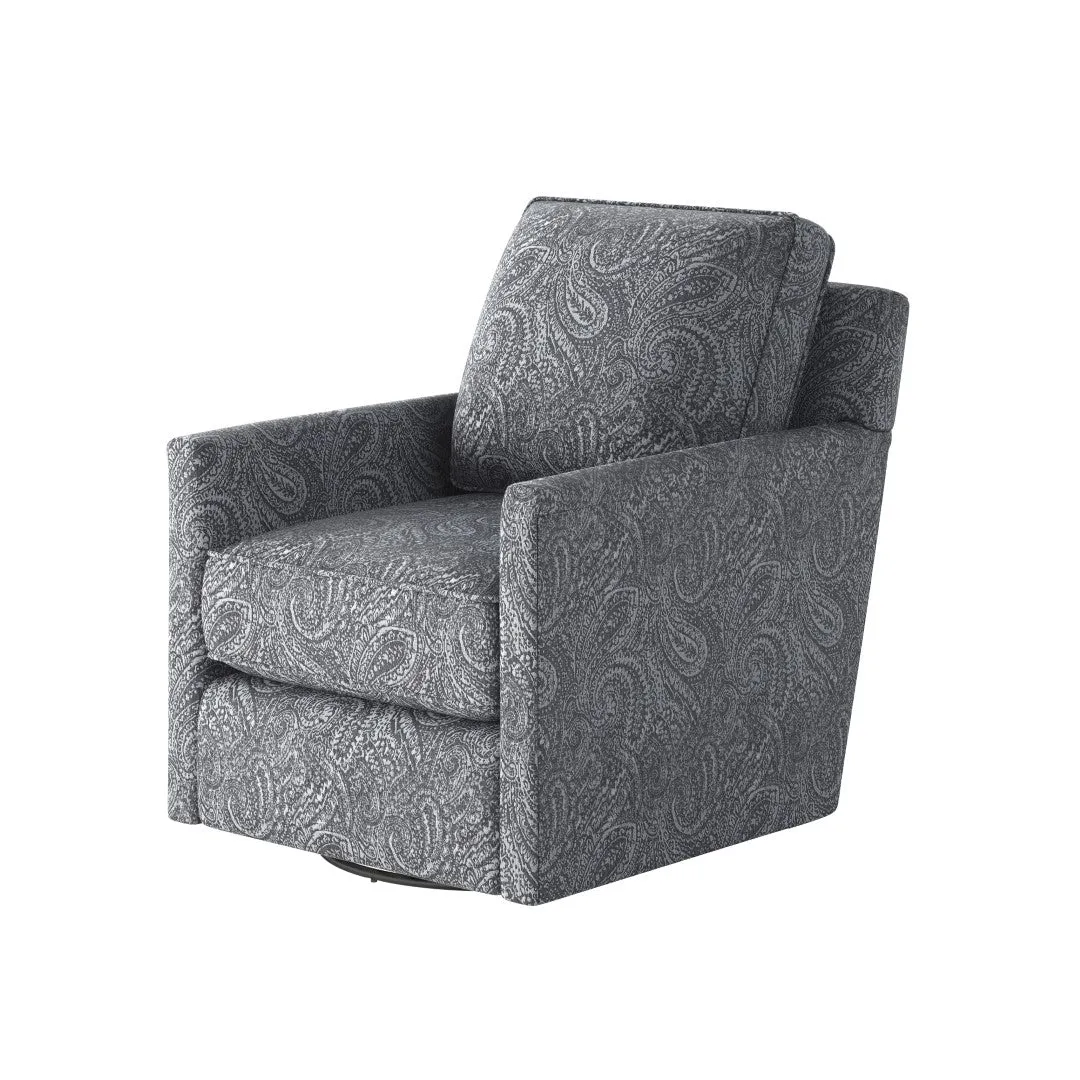 21-02G-C Transitional Swivel Glider Chair - Stylish Comfort with Reversible Cushions & Durable Fabric