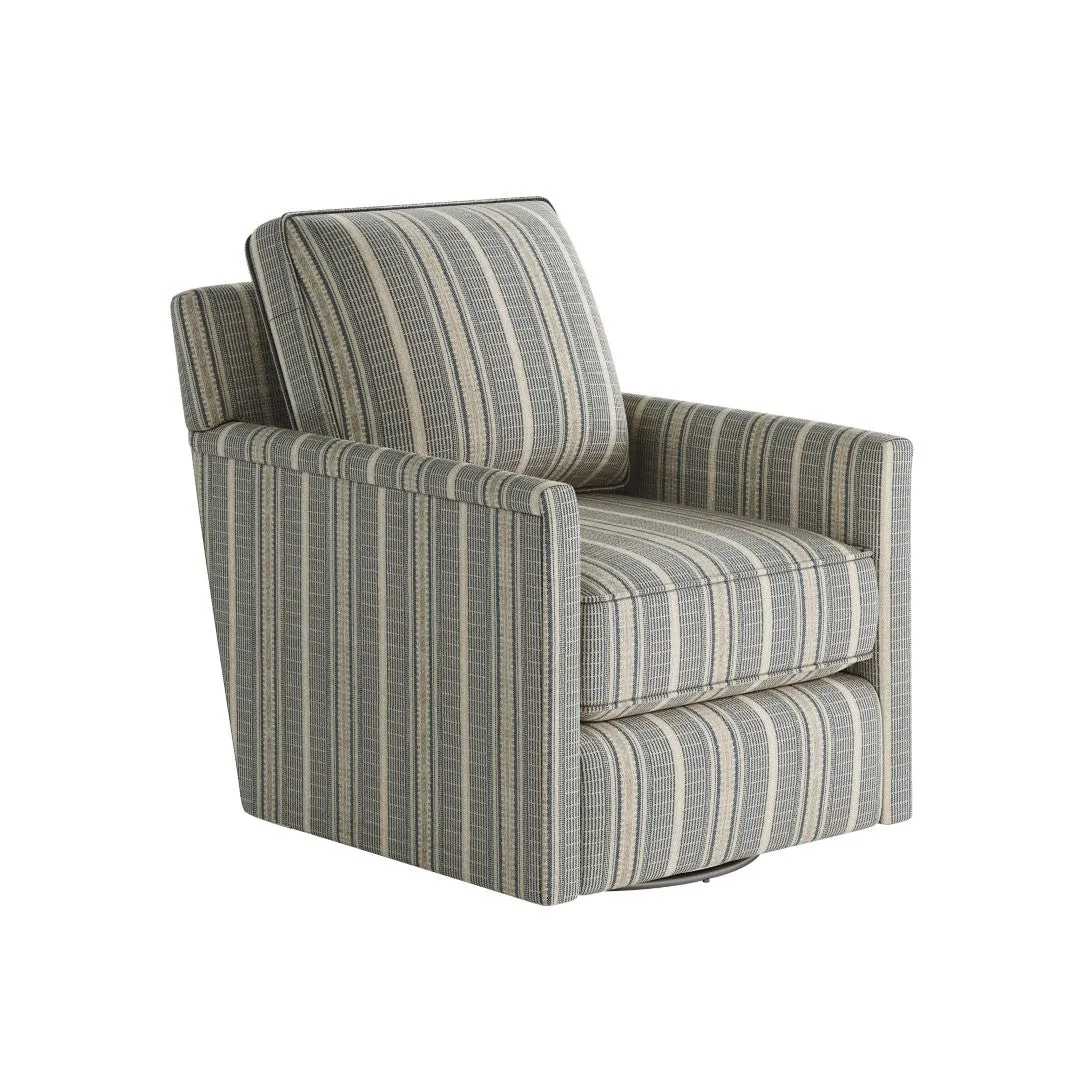 21-02G-C Transitional Swivel Glider Chair - Stylish Comfort with Reversible Cushions & Durable Fabric