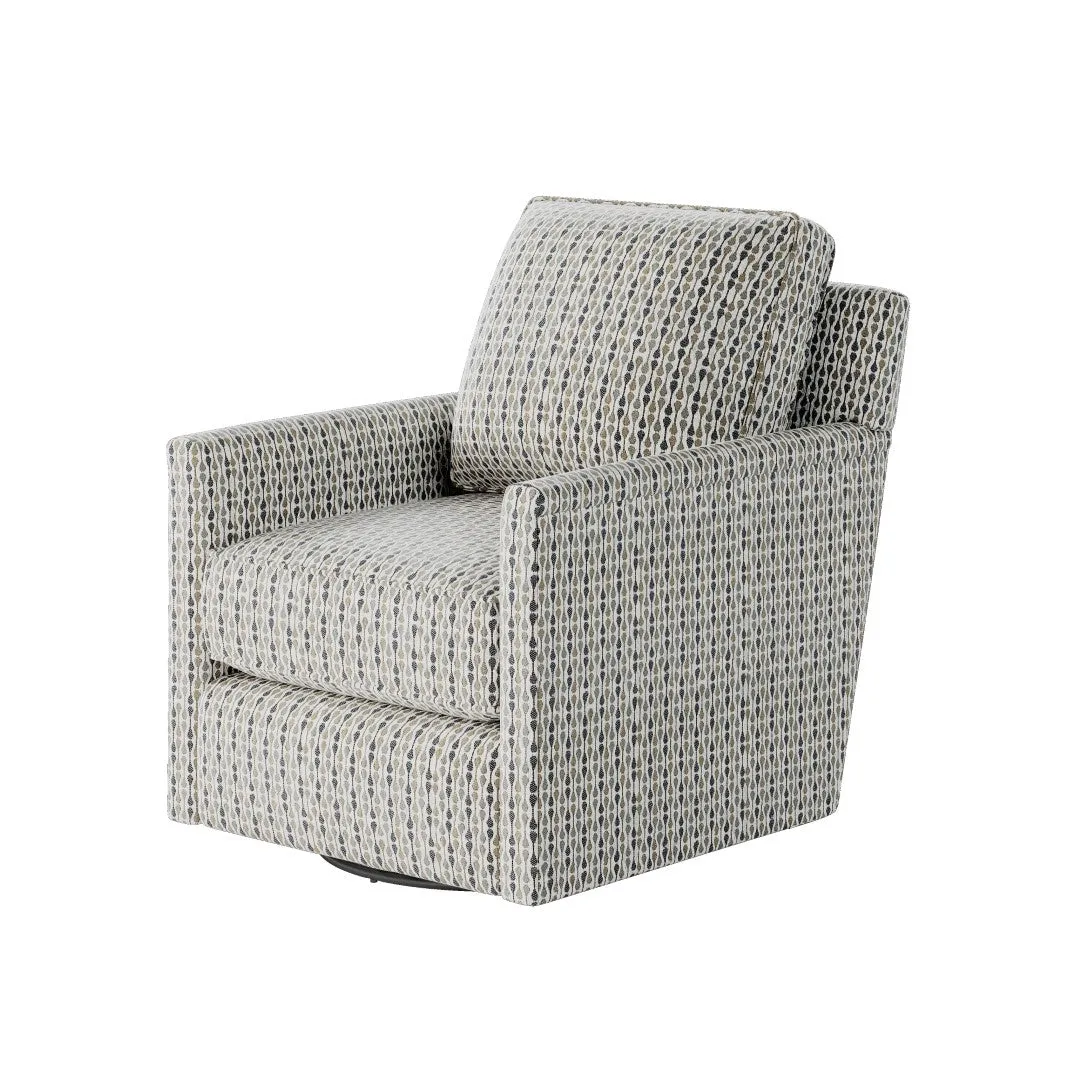 21-02G-C Transitional Swivel Glider Chair - Stylish Comfort with Reversible Cushions & Durable Fabric