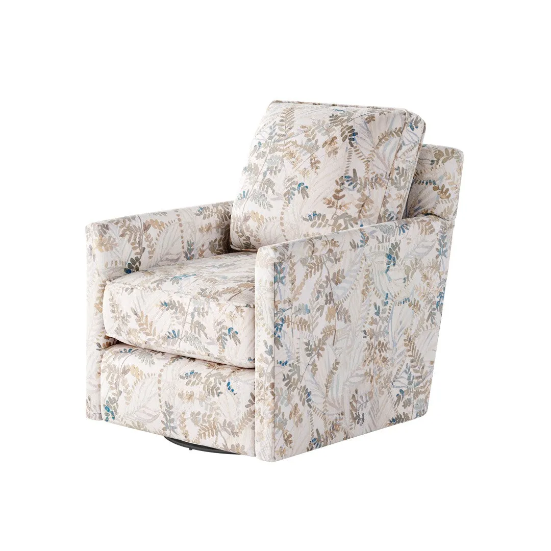 21-02G-C Transitional Swivel Glider Chair - Stylish Comfort with Reversible Cushions & Durable Fabric