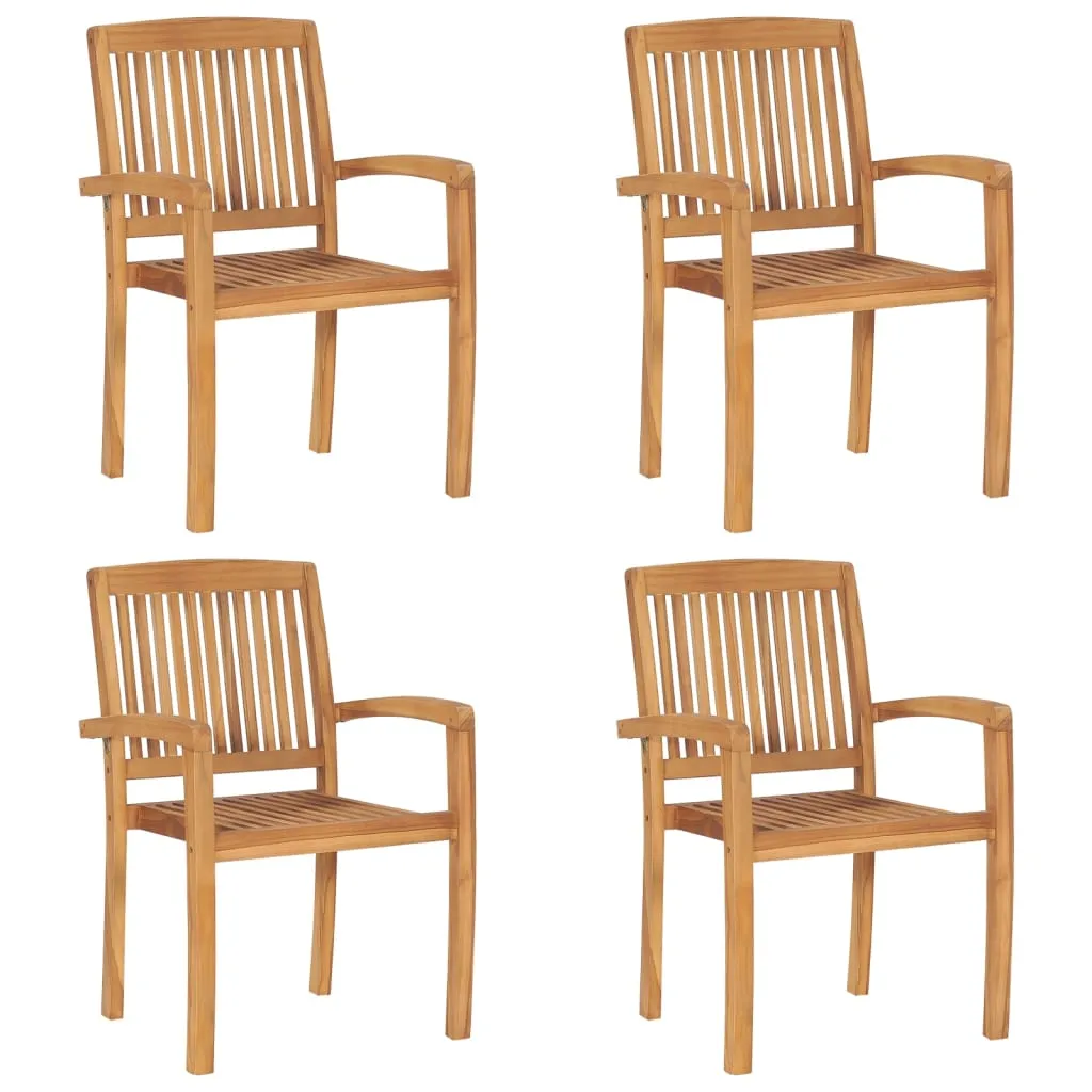 2/4/6/8x Solid Wood Teak Patio Chairs with Cushions Seat Multi Colors