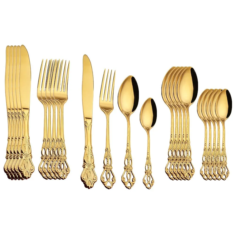 24pcs Stainless Steel Cutlery Set