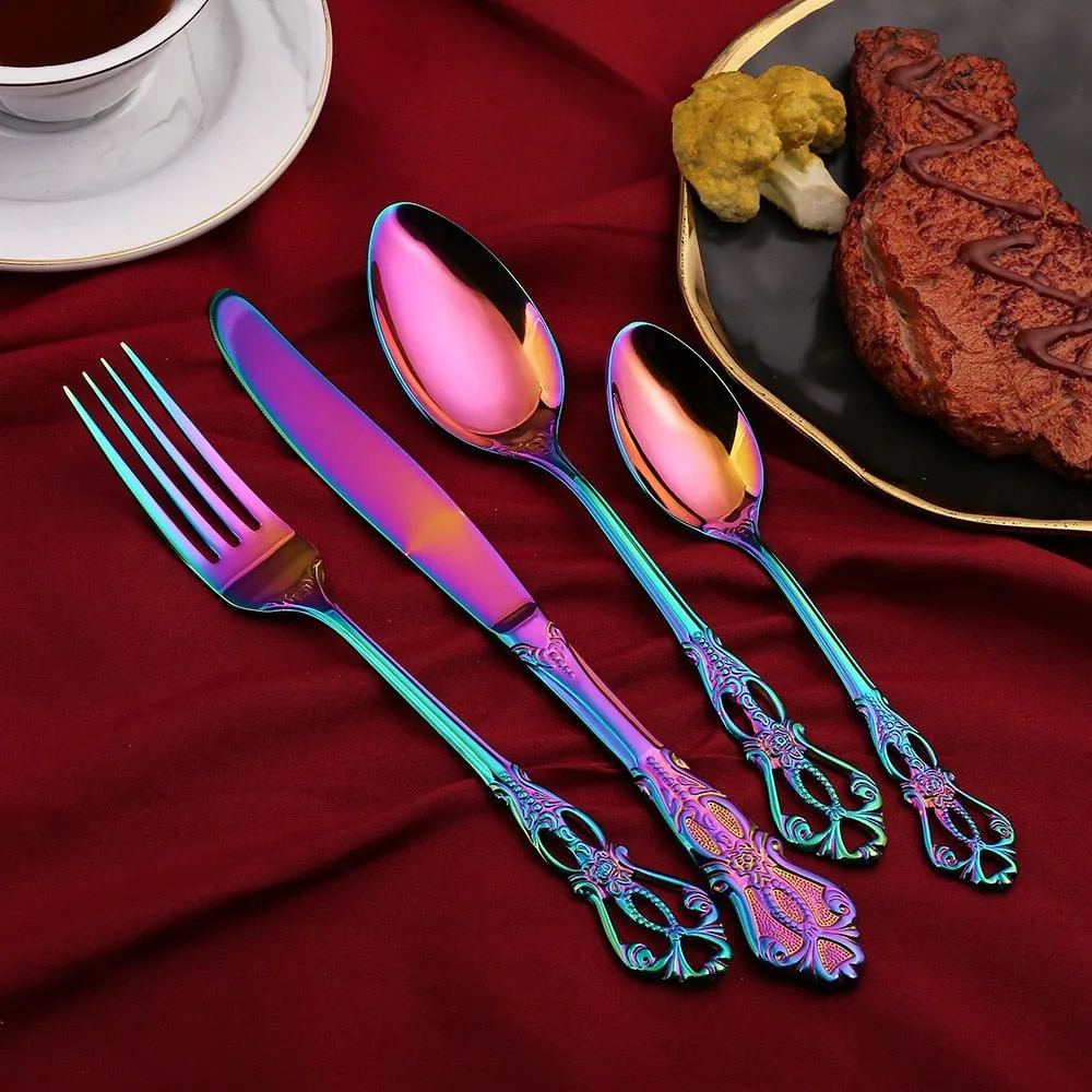 24pcs Stainless Steel Cutlery Set