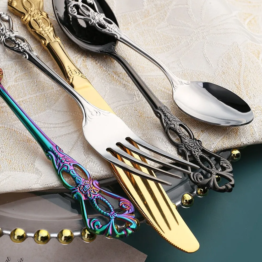 24pcs Stainless Steel Cutlery Set