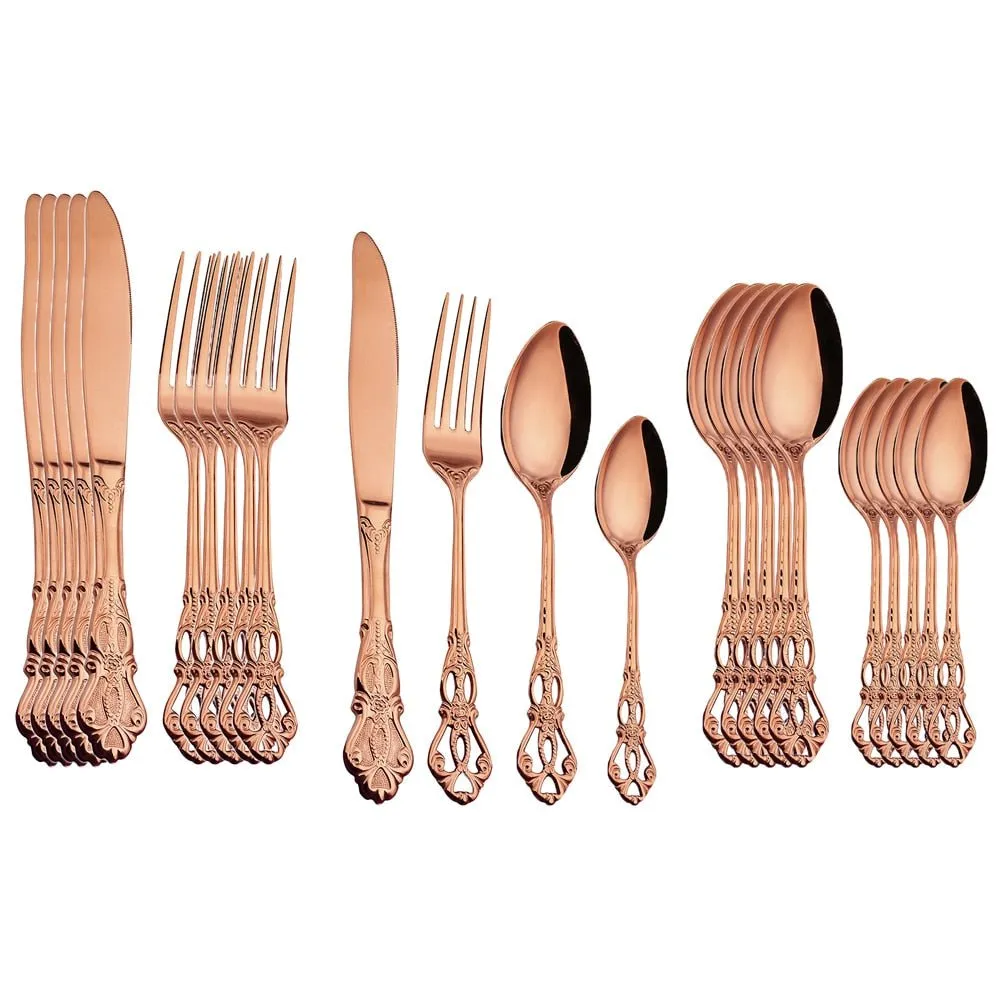 24pcs Stainless Steel Cutlery Set