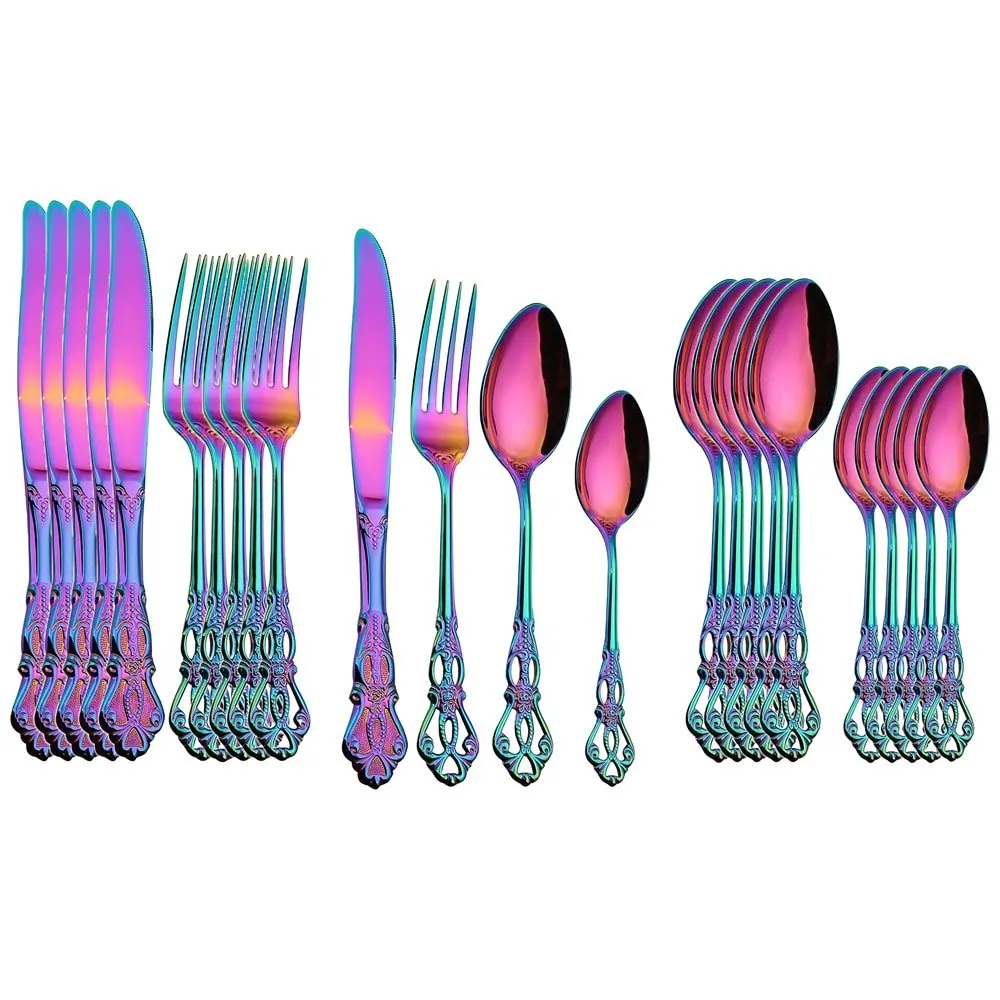 24pcs Stainless Steel Cutlery Set