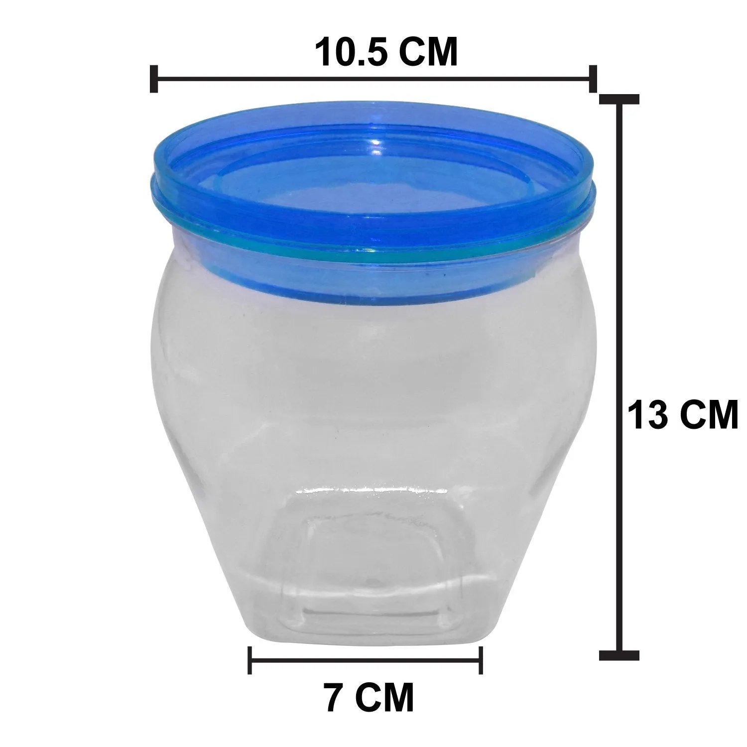 2534 Matka Shape Jar with Rust Proof Air Tight Lid (1000ml)