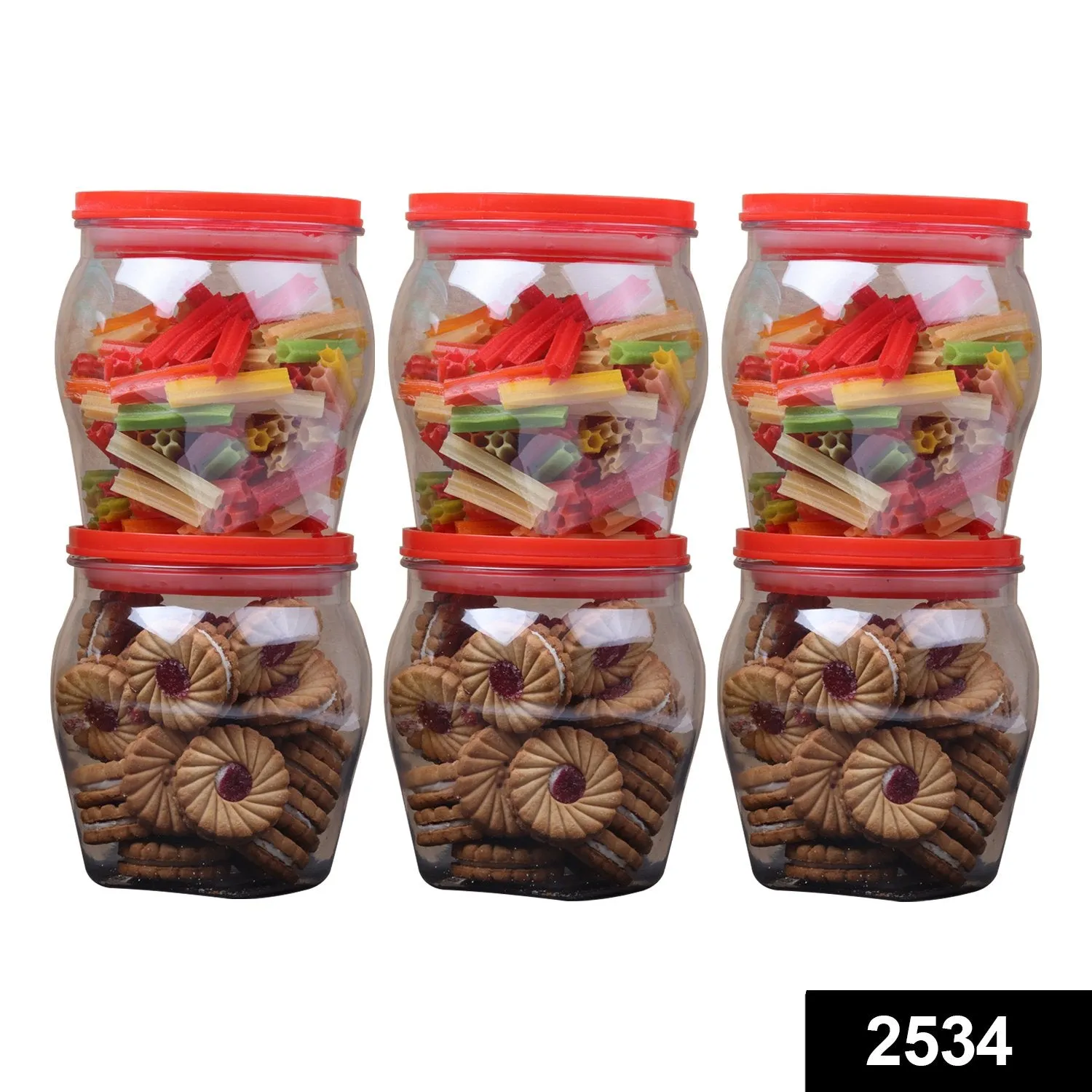 2534 Matka Shape Jar with Rust Proof Air Tight Lid (1000ml)