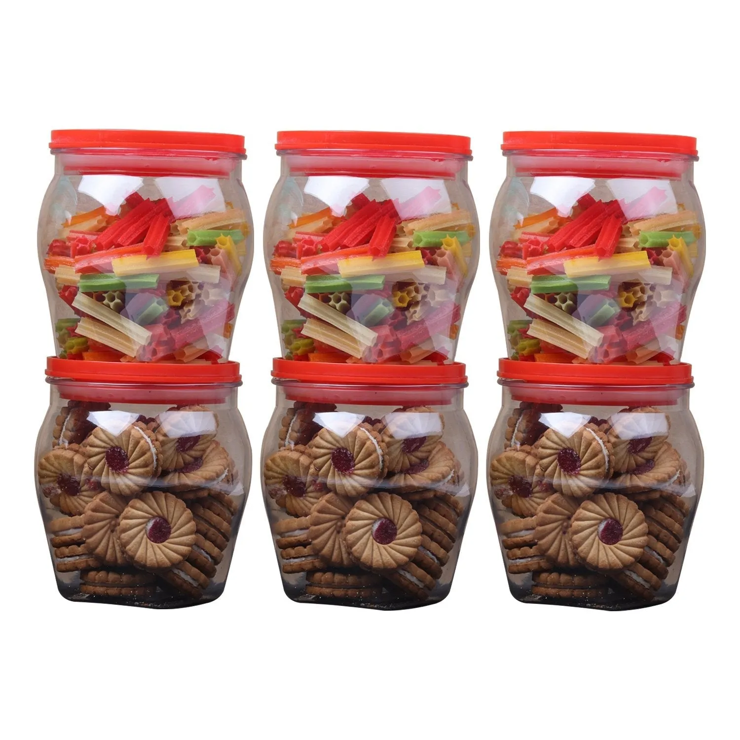 2534 Matka Shape Jar with Rust Proof Air Tight Lid (1000ml)