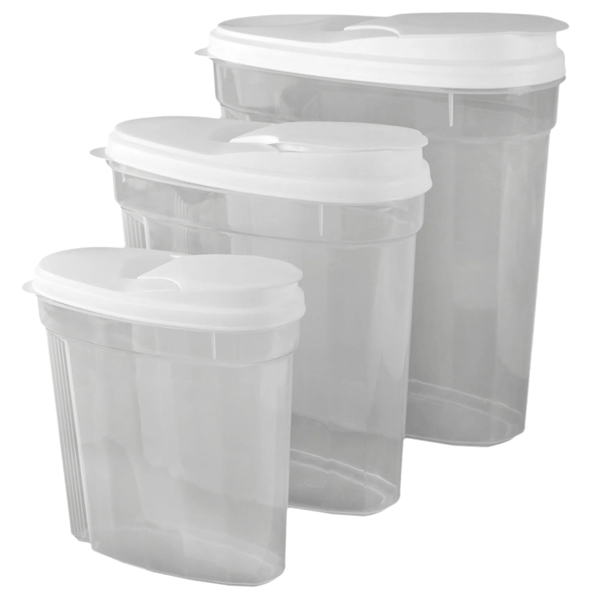 3 Piece Plastic Cereal Container