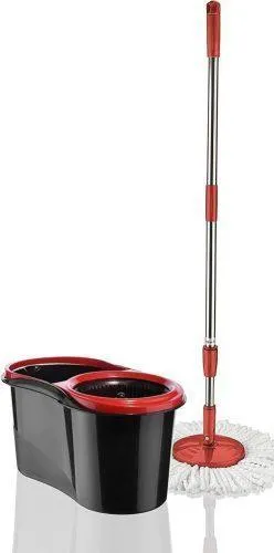 360 Spin Mop Bucket System with Stainless Steel Cleaning Set