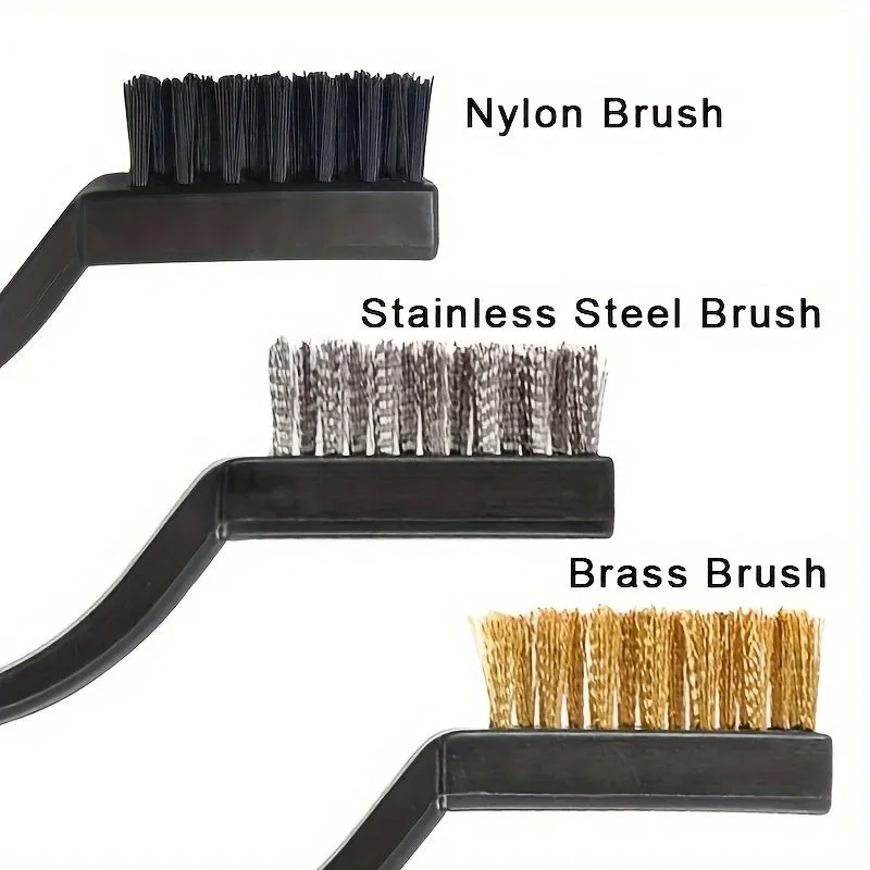 3Piece Industrial Scrub Brush Kit for Stove Cleaning