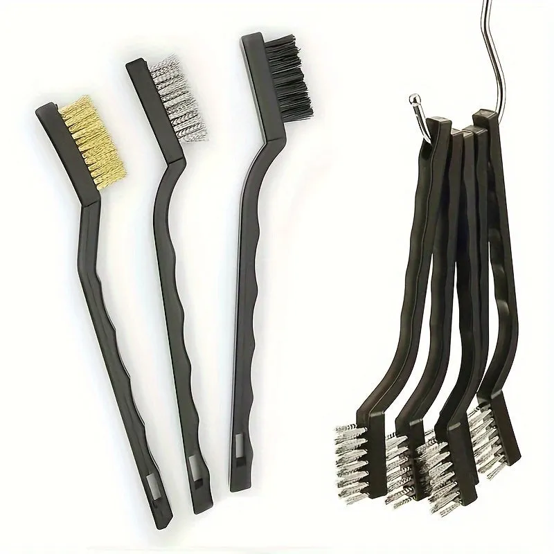 3Piece Industrial Scrub Brush Kit for Stove Cleaning