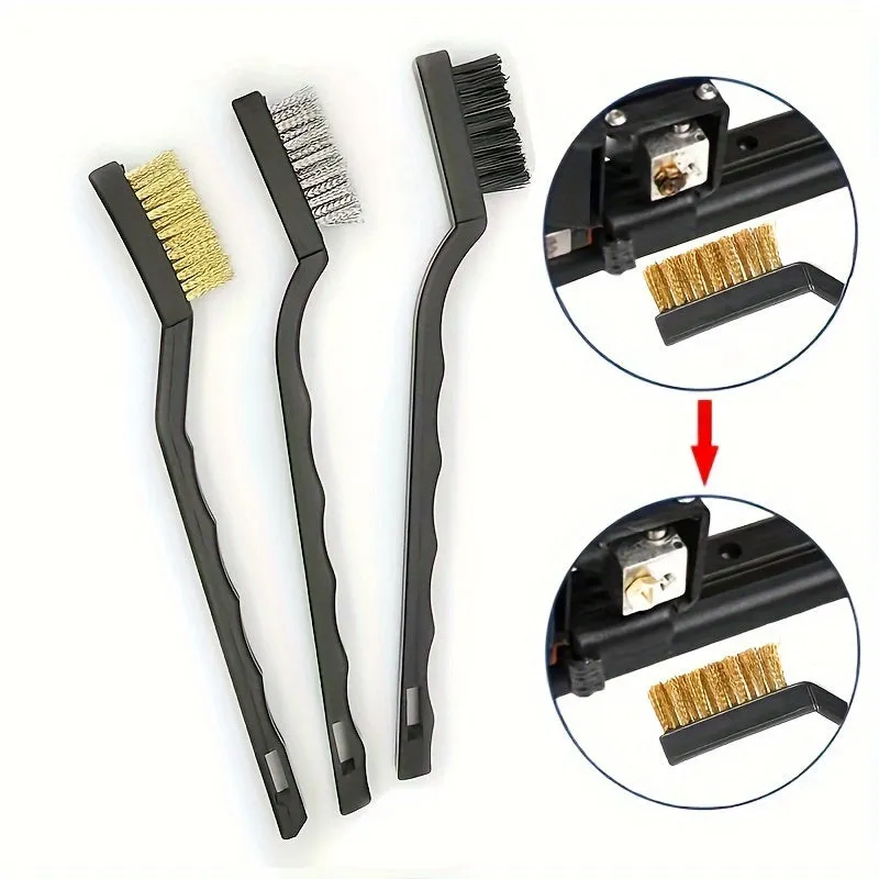 3Piece Industrial Scrub Brush Kit for Stove Cleaning