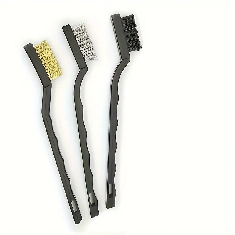 3Piece Industrial Scrub Brush Kit for Stove Cleaning