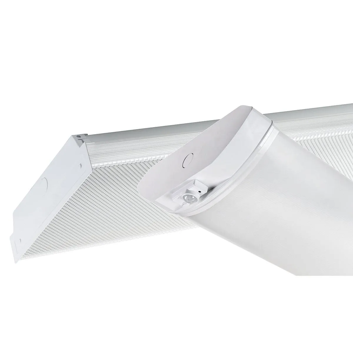 4ft LED Wraparound Light, 44 Watts Adjustable, 35K/40K/50K, 120-277V, Prismatic Diffuser