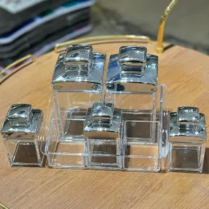 5 Piece Acrylic Jar Set-D1