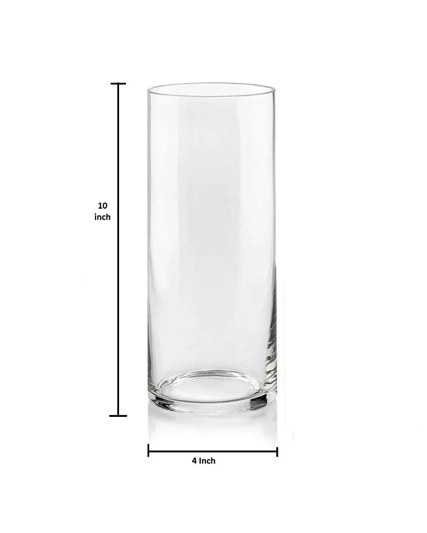 A Clear Choice Glass Vase | 4 x 10 inches