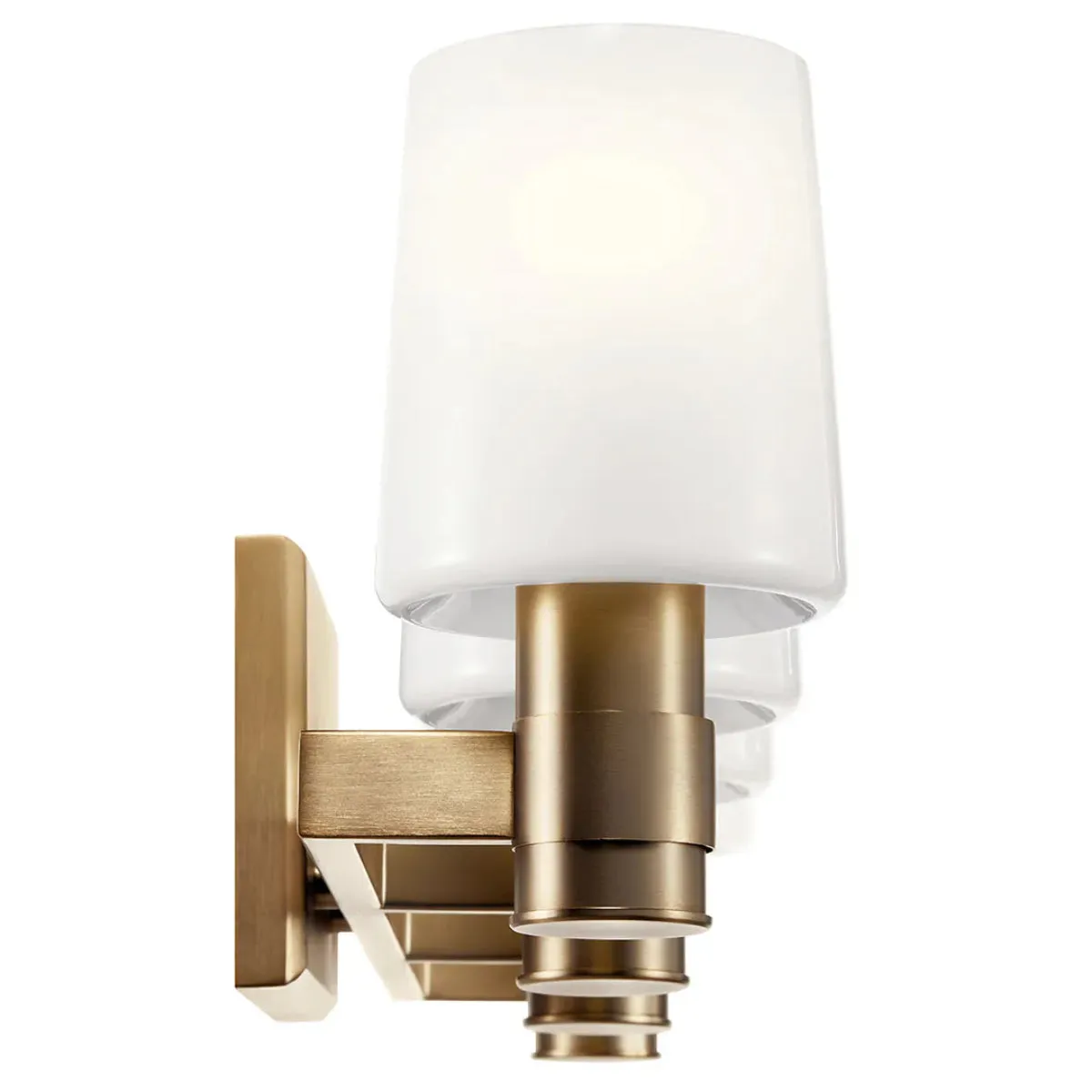 Adani 30 In 4-Lights Bathroom Vanity Light With Opal Glass, Bronze Finish