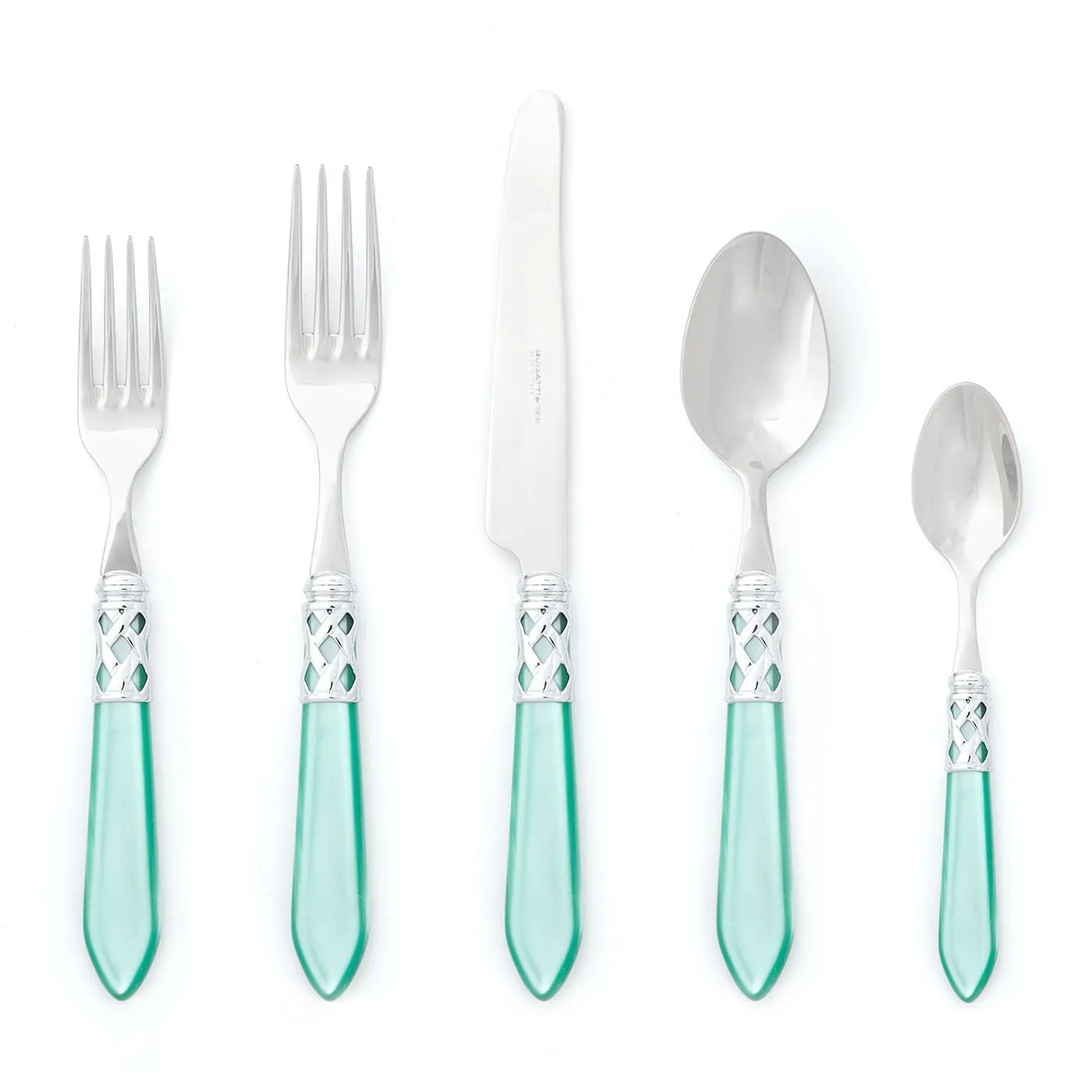 Aladdin Brilliant Five Piece Place Setting - Aqua