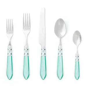 Aladdin Brilliant Five Piece Place Setting - Aqua