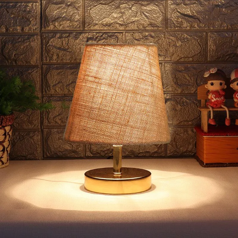 Alba Table Lamp With Jute Shade  - Beige