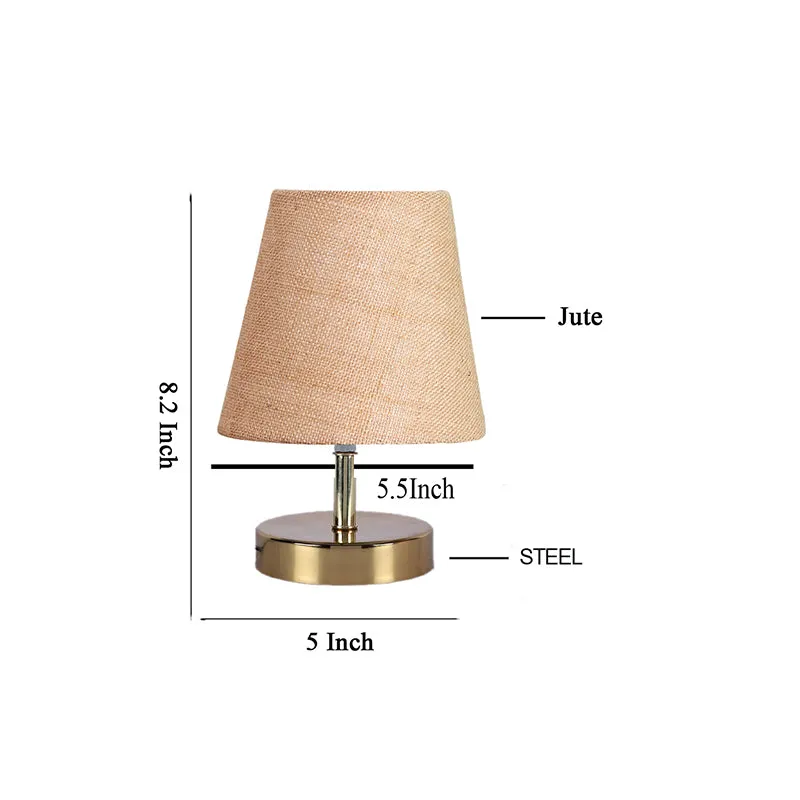 Alba Table Lamp With Jute Shade  - Beige