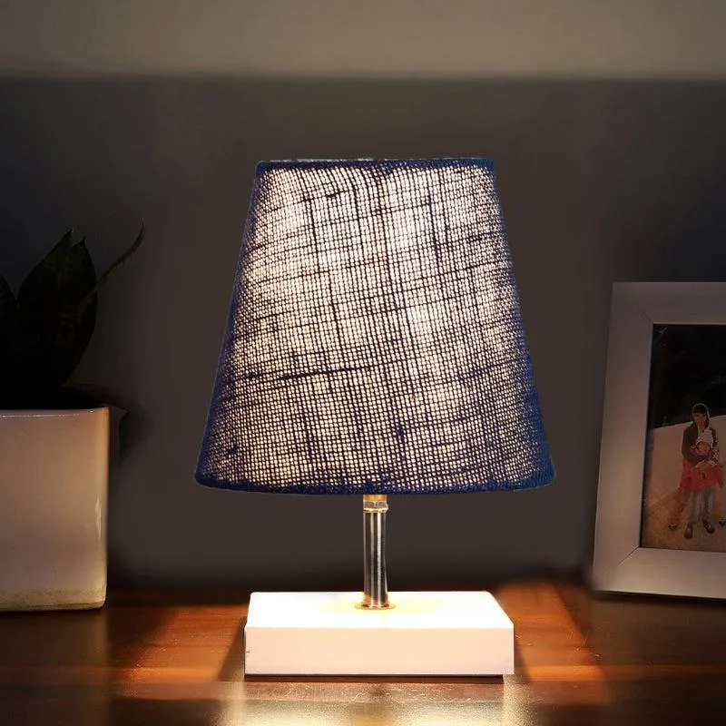 Alsa Table Lamp With Jute Shade - Blue