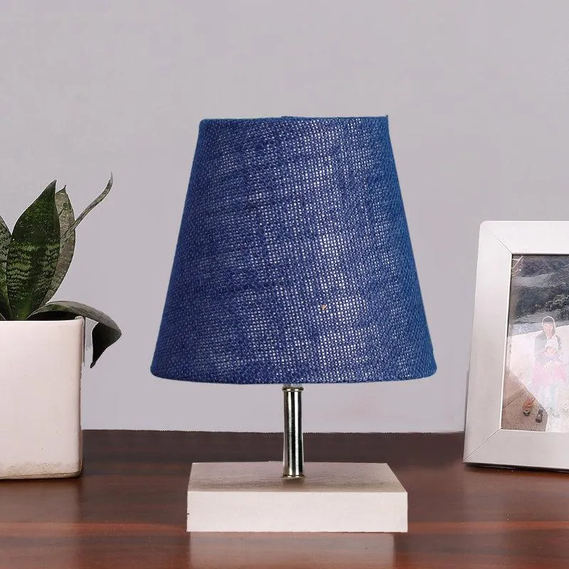 Alsa Table Lamp With Jute Shade - Blue