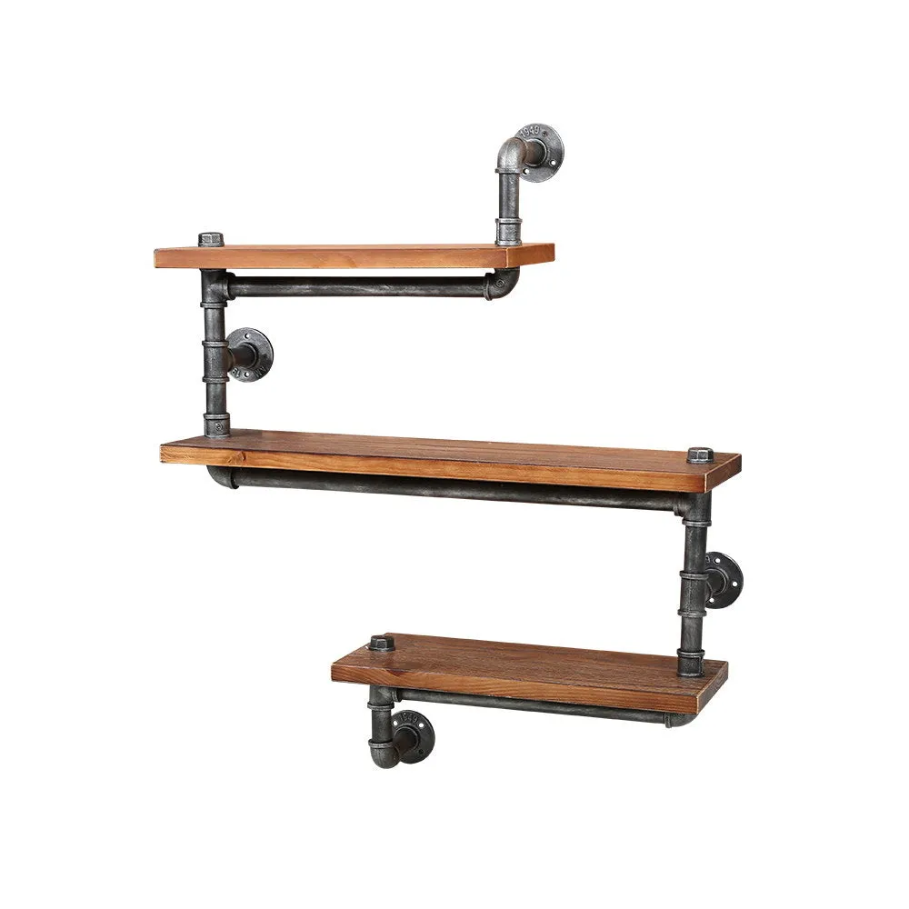 Artiss Floating DIY Pipe Shelf 3 Tiers - Iona