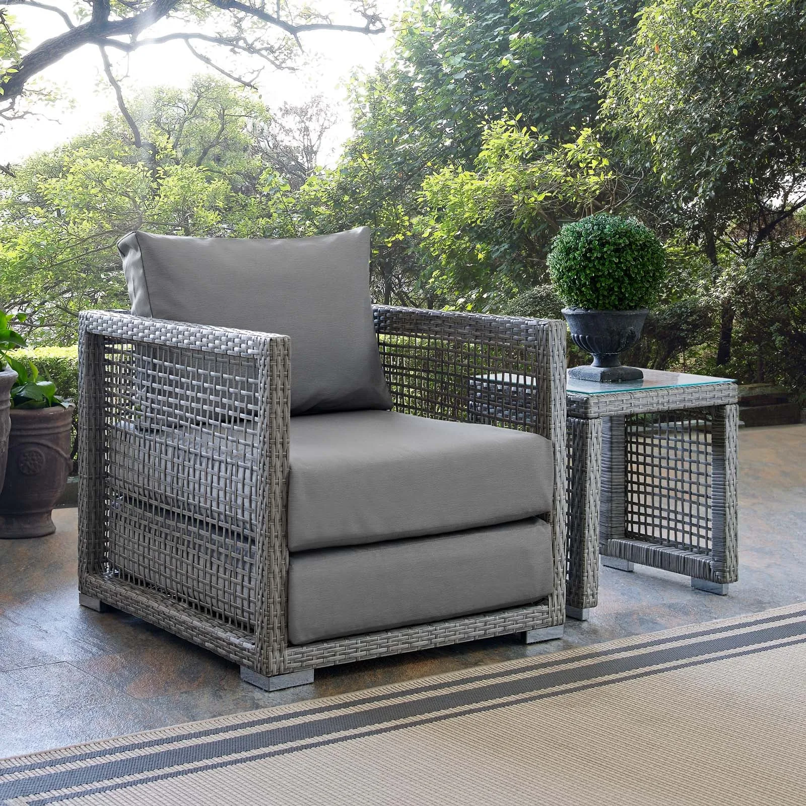 Aura Rattan Outdoor Patio Armchair