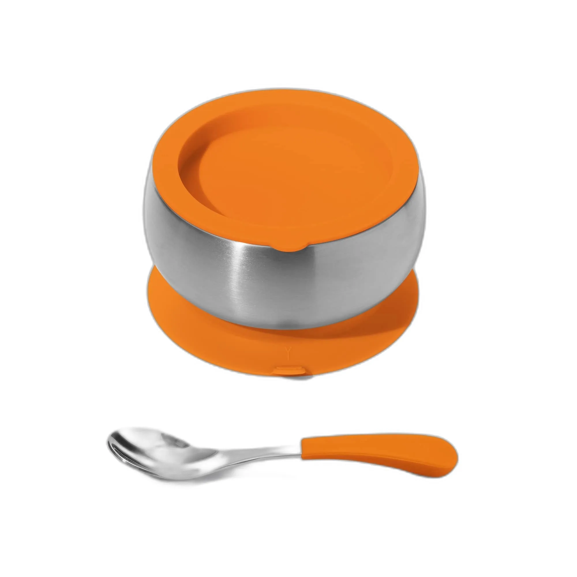 Avanchy Stainless Steel Baby Bowl With Spoon Combo   Air Tight Lid